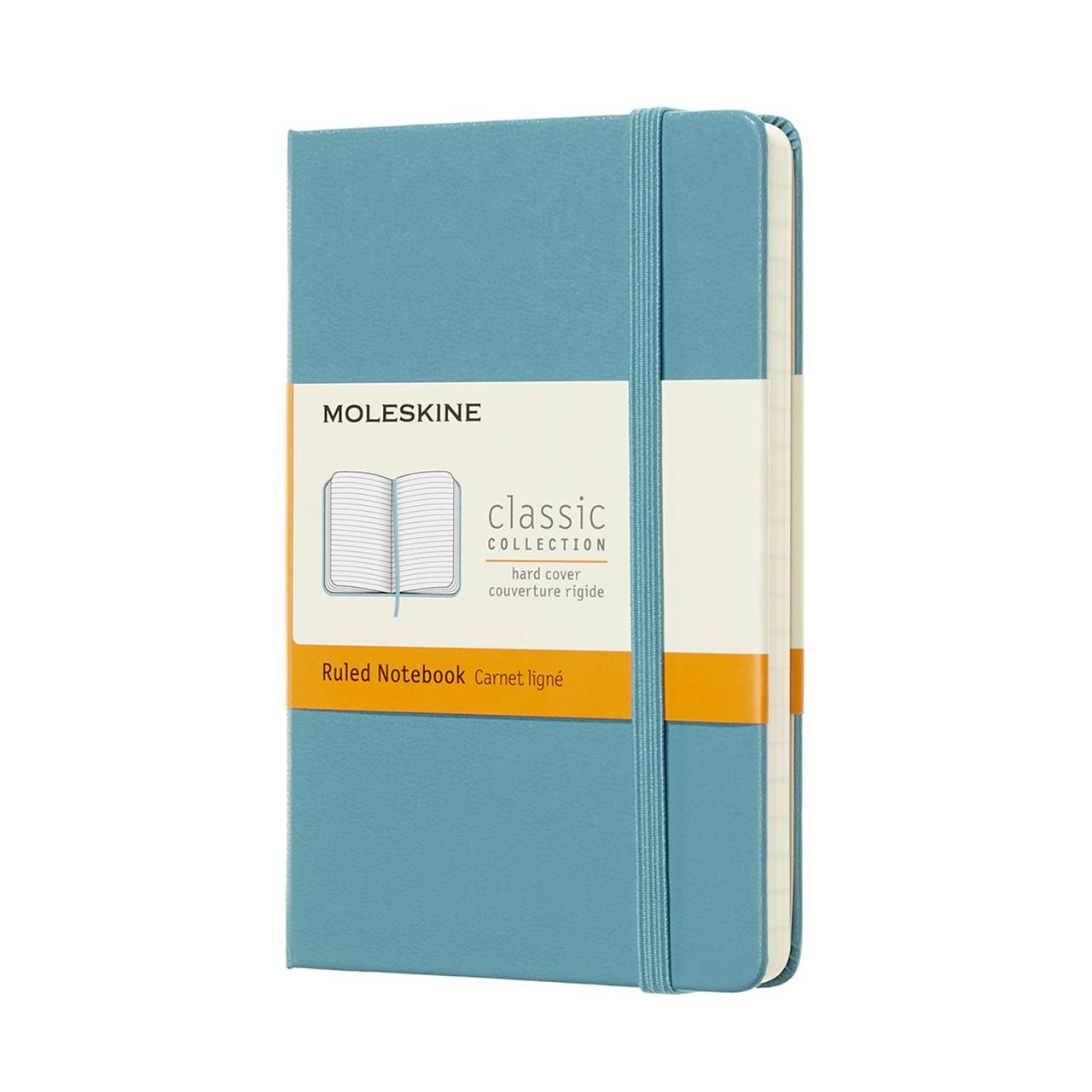 Блокнот Moleskine Classic карманный 9х14 см 192 страницы в линейку океанский синий (8058341715246)