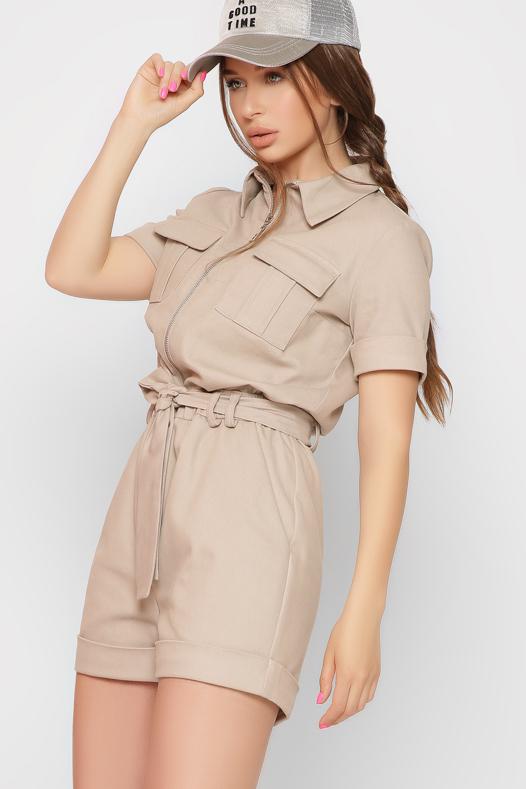 Комбинезон-шорты Carica KB-6132-10 XS Бежевый (2000002331223)
