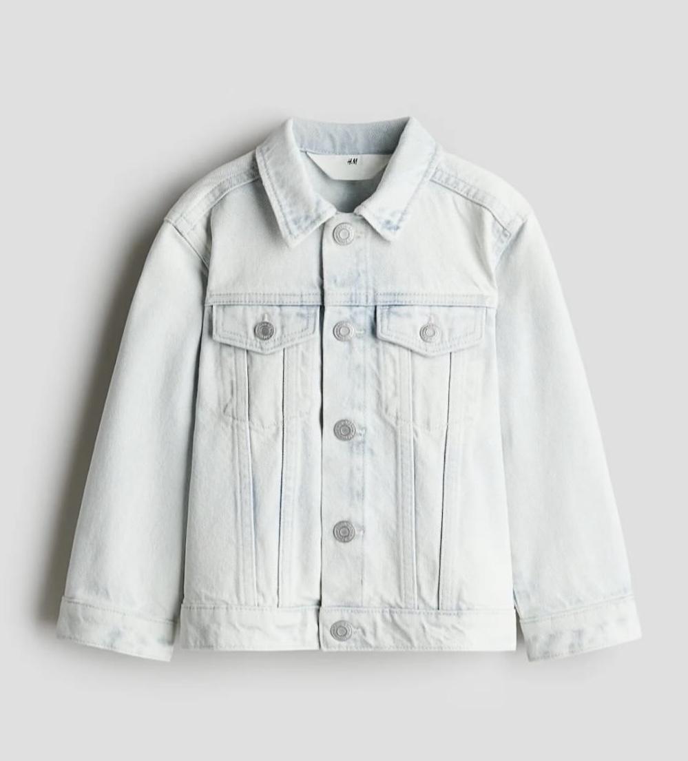 Куртка для девочки джинсовая H&M 140 см Голубой (11)