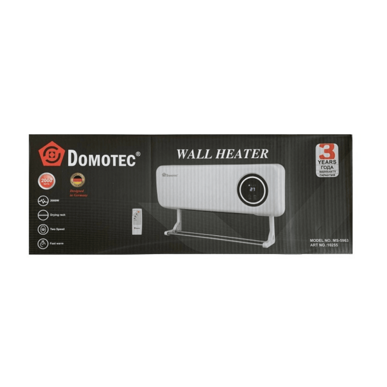 Тепловентилятор настінний Domotec MS-5963 2000W - фото 4 Тепловентилятор настінний Domotec MS-5963 2000W - фото 4