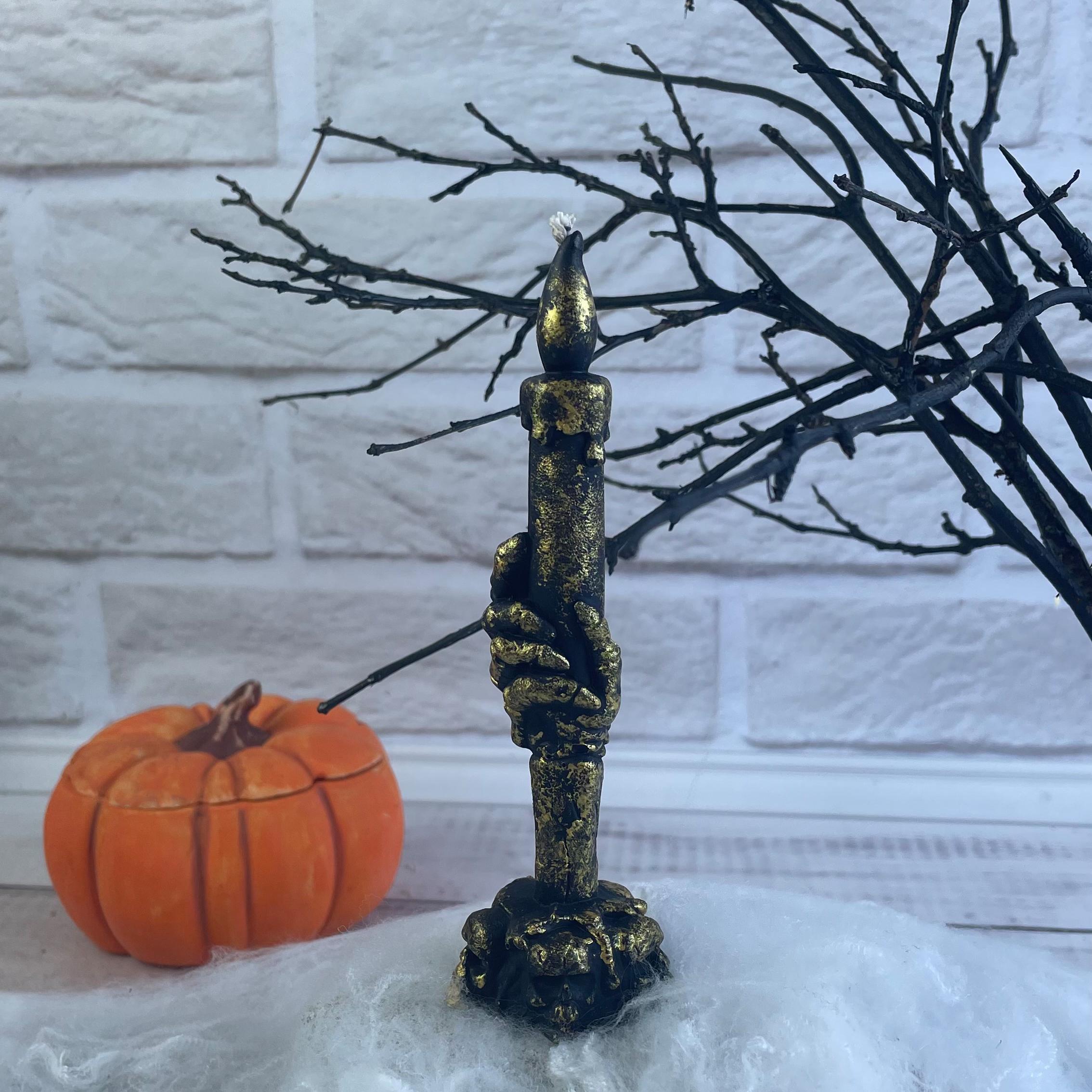 Свічка воскова Рука долі Золотий/Чорний