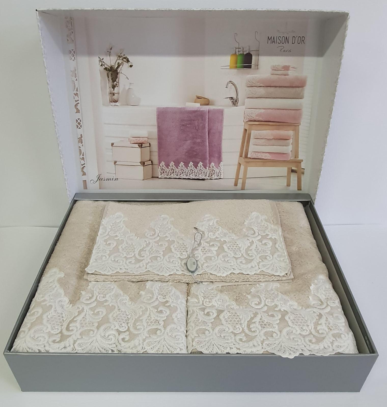 Полотенца Maison D'or 3шт Jasmin Beige (03MD02NABC05)