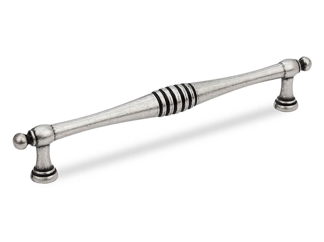 Мебельная ручка рейлинговая Virno Antique 634/160 Античное серебро (70615) - фото 1 Мебельная ручка рейлинговая Virno Antique 634/160 Античное серебро (70615) - фото 1