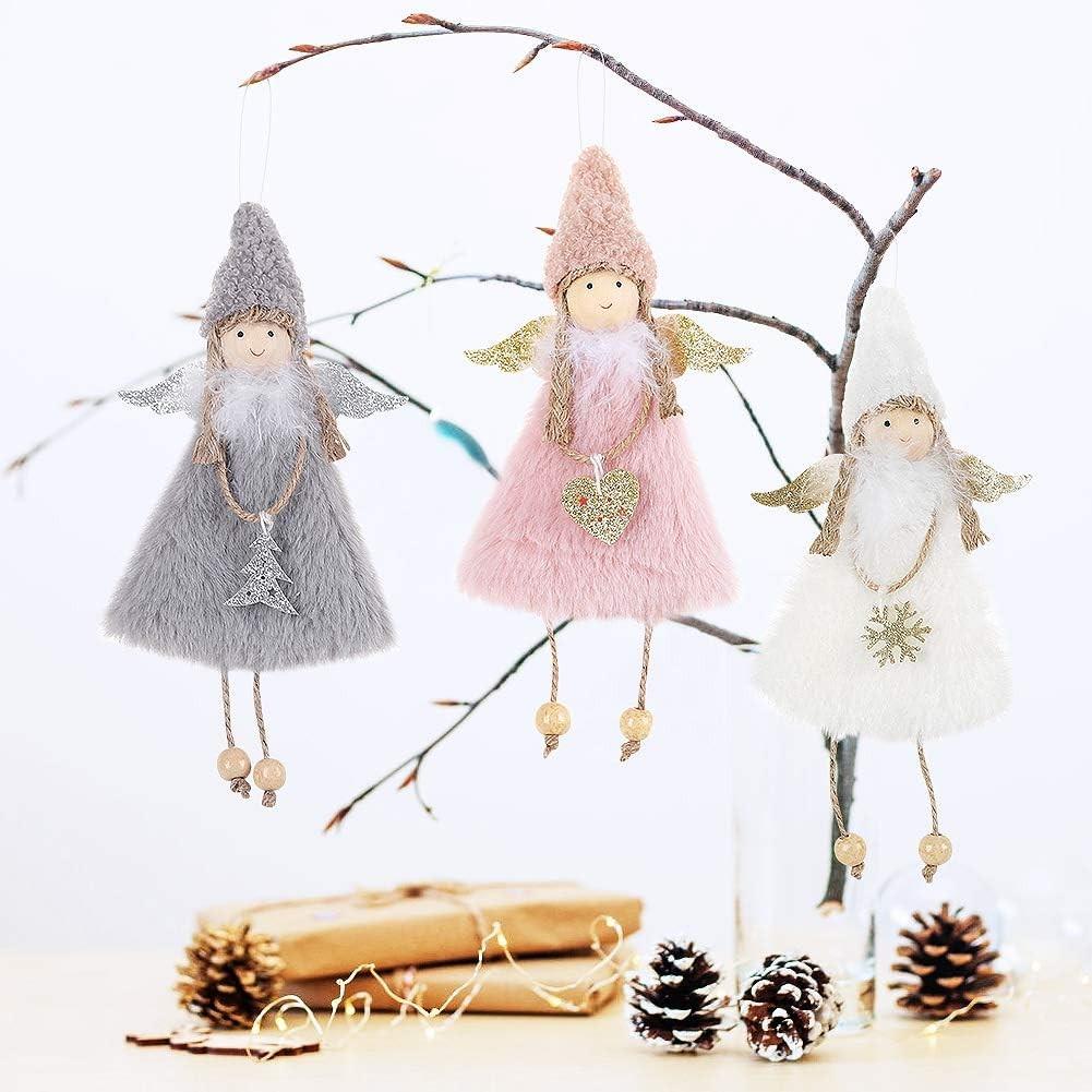 Набір ялинкових іграшок Новорічні ангелочки 3в1 3 шт. (13404145) Набір ялинкових іграшок Новорічні ангелочки 3в1 3 шт. (13404145)