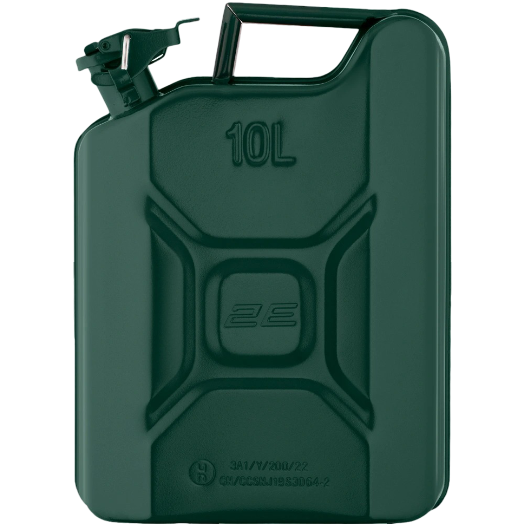 Каністра паливна 2E вертикальна металева 0,8 мм 10 л Зелений (634904)