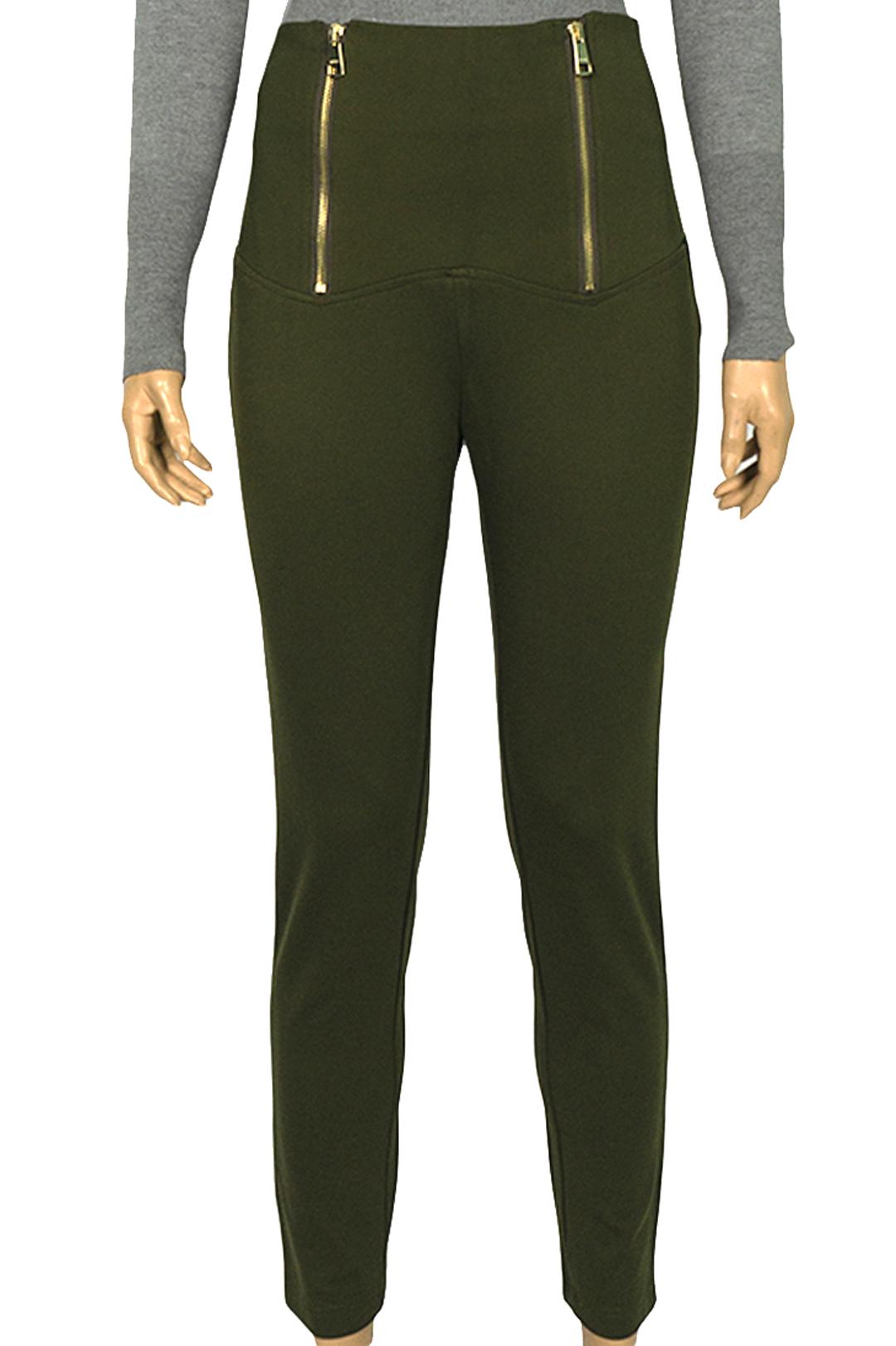 Брюки жіночі демісезонні Lowett LW-122938 із завищеною талією р. 46 Темно-зелений (17852290) - фото 3 Брюки жіночі демісезонні Lowett LW-122938 із завищеною талією р. 46 Темно-зелений (17852290) - фото 3