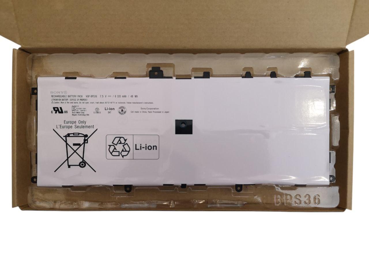 Акумулятор для Sony VAIO Duo 13 SVD1323YCGW/SVD13211CG/SVD1321BPX/VGP-BPS36 6320 mАh 48Wh (000013302)