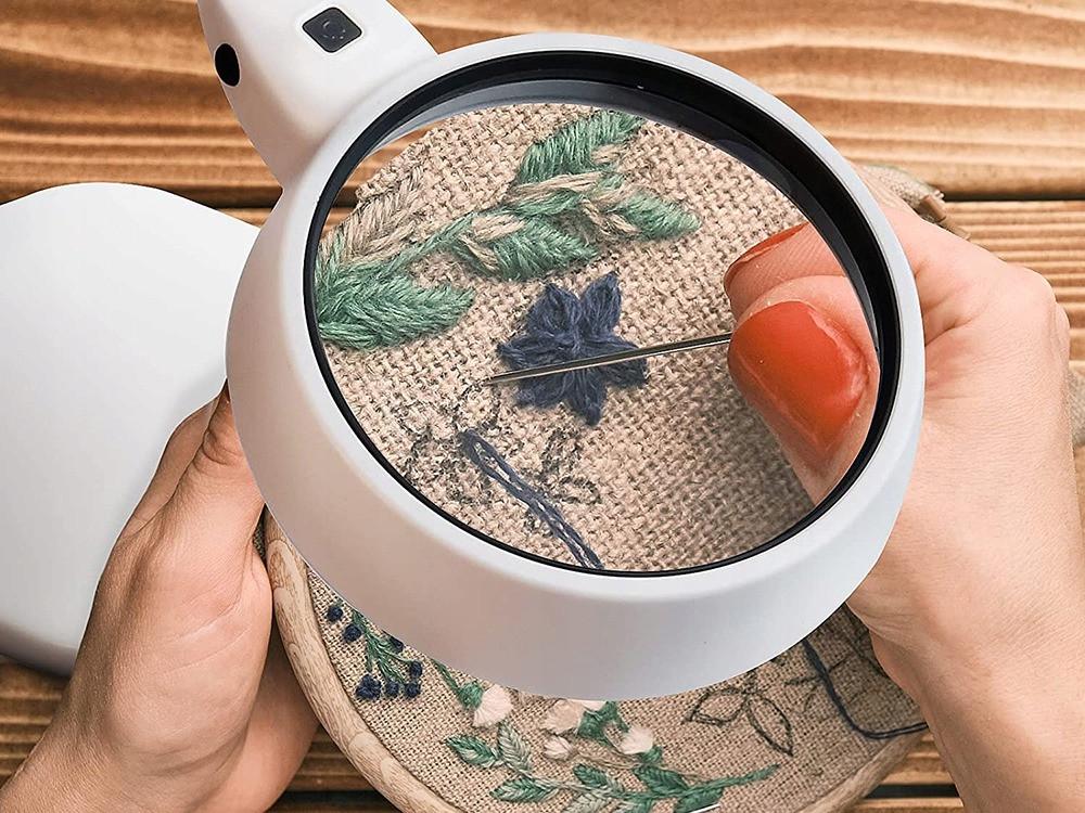 Лупа на штативе с лампой (7767-21LC) - фото 4