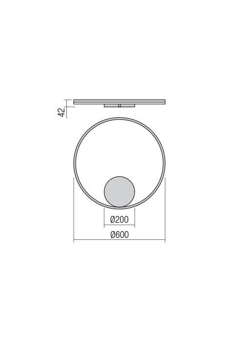 Бра Redo Orbit Ap/Pl LED 42 W 4000K D600 Indirect 4.1.2 Light Brass (01-1907) - фото 2