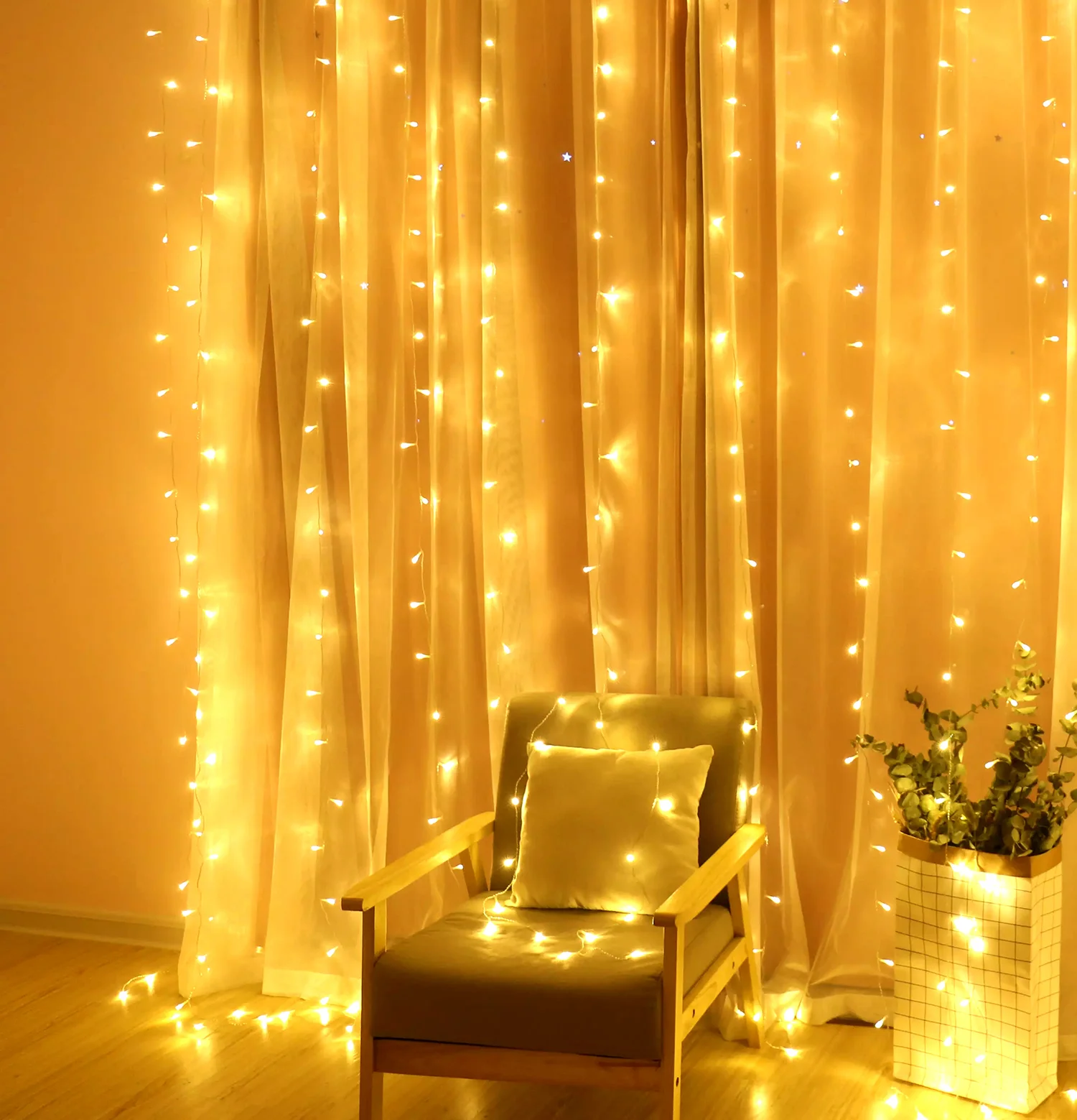 Гірлянда штора світлодіодна 2х2 м 160 LED (29433499) Гірлянда штора світлодіодна 2х2 м 160 LED (29433499)