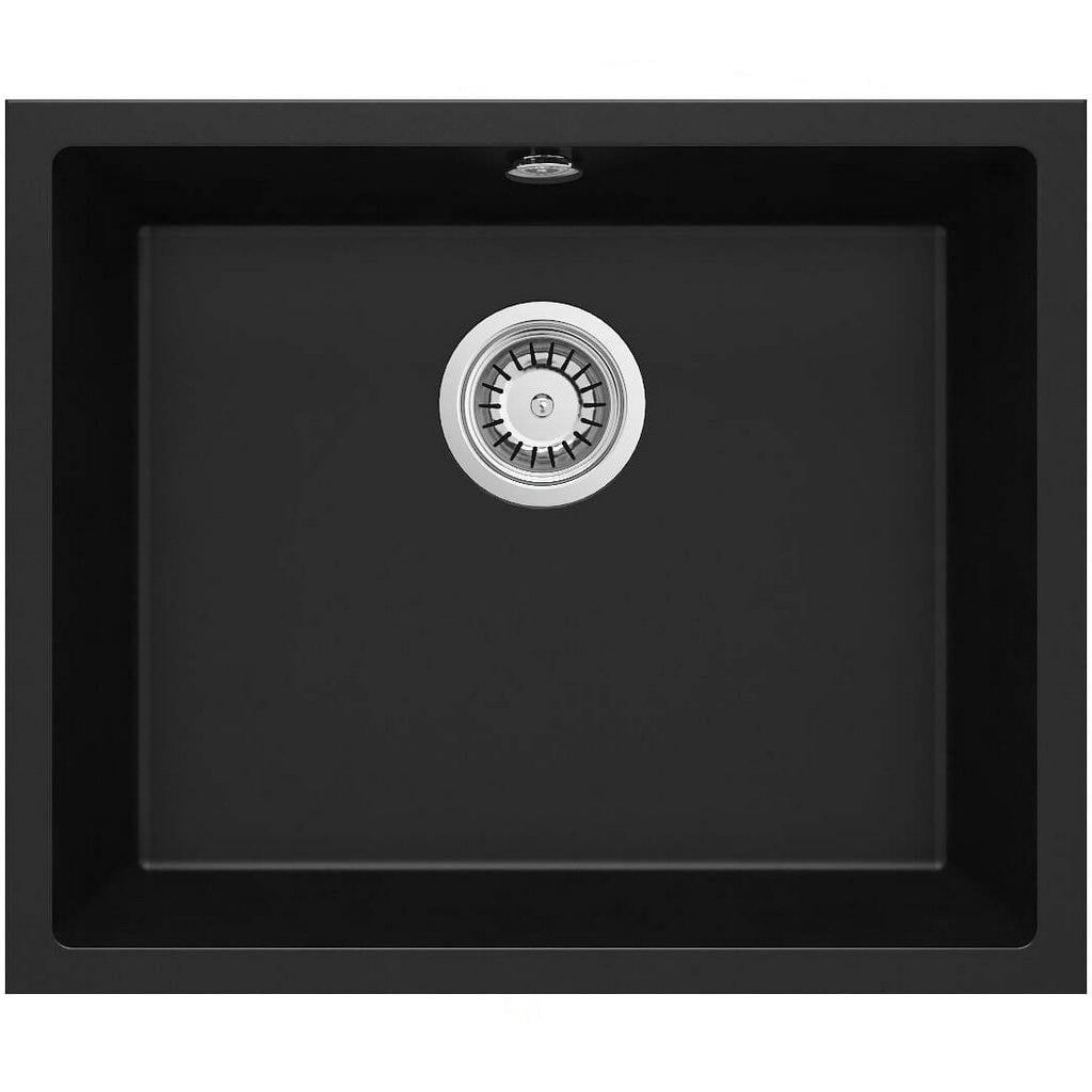 Мойка кухонная Deante ZQA_N10C гранитная прямоугольная 550x460 мм Черный (25964497)