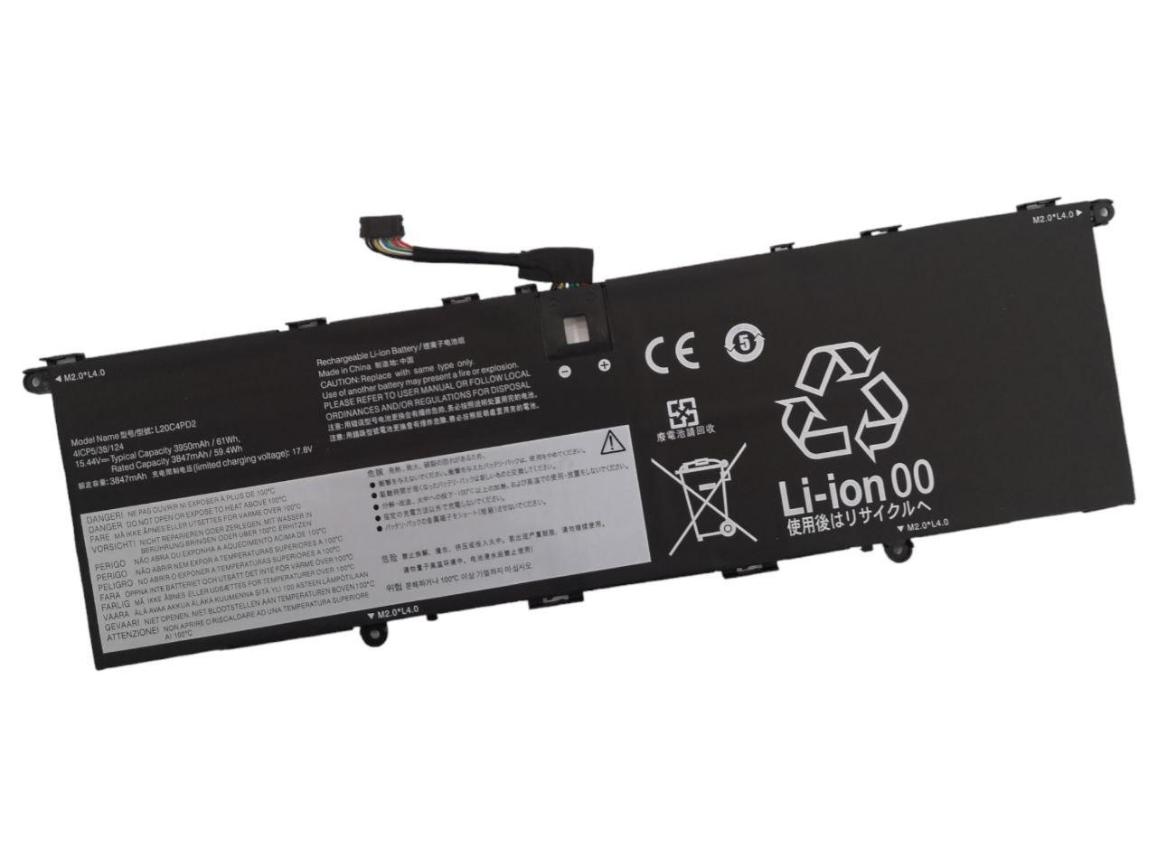 Аккумулятор для Lenovo ThinkBook 14p G2 ACH/L20B4PD2/L20D4PD2/L20C4PB0 3950 mAh 61Wh (21779792)