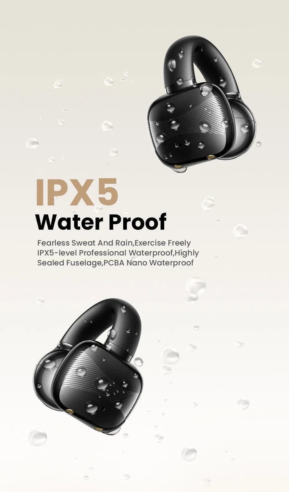 Навушники бездротові UGREEN HiTune S3 Bluetooth 5.4 IPX5 відкритого типу до 30 годин и Чорний (45785) - фото 17 Навушники бездротові UGREEN HiTune S3 Bluetooth 5.4 IPX5 відкритого типу до 30 годин и Чорний (45785) - фото 17