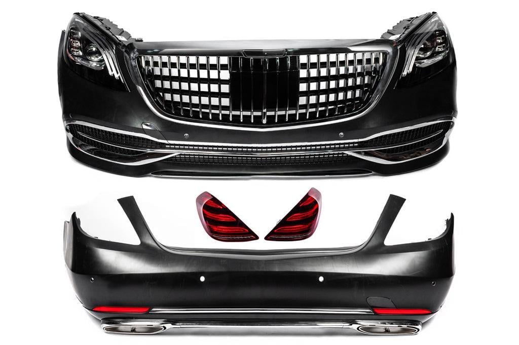 Комплект рестайлинга GBT на Maybach с оптикой для Mercedes S-сlass W222 abs-пластик (128315)
