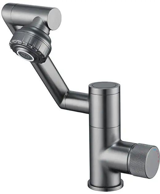 Смеситель для кухни под фильтр с гибким сливом Ø35 мм faucet AND 938 из латуни Черный