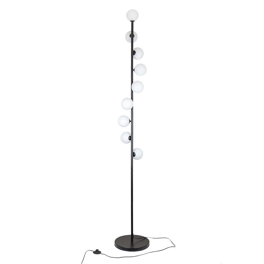 Торшер на 9 плафонов Levistella 7529834-9 Черный