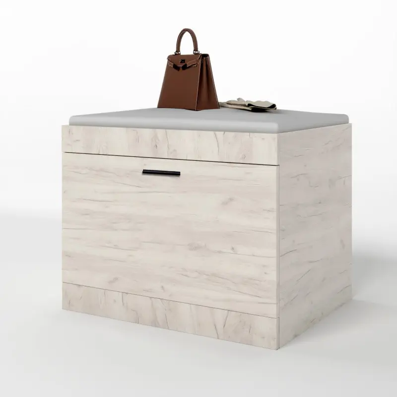 Тумба для обуви Еверест Соната 600 Дуб крафт белый (26763448)