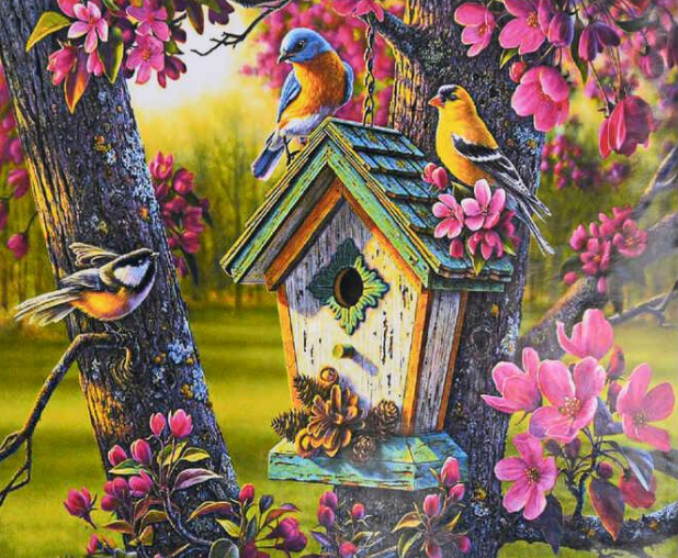 Картина за номерами TK Group 30767 30 Пташина шпаківня 40х30 см (110325)