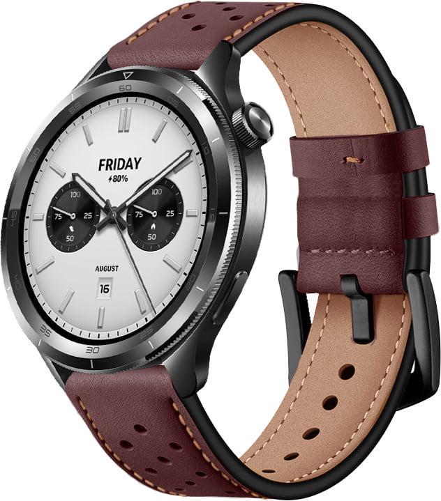 Ремешок кожаный Classico для Xiaomi Watch S4 47 мм Brown (40575-30)