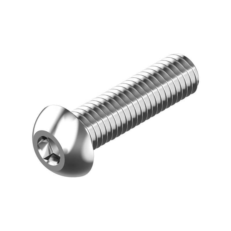 Гвинт Metalvis М3х16 ISO7380-1 нержавіюча сталь повна різьба крок 0,5 напівкругла HX2 1000 шт. (N5I20000N5I2301600)