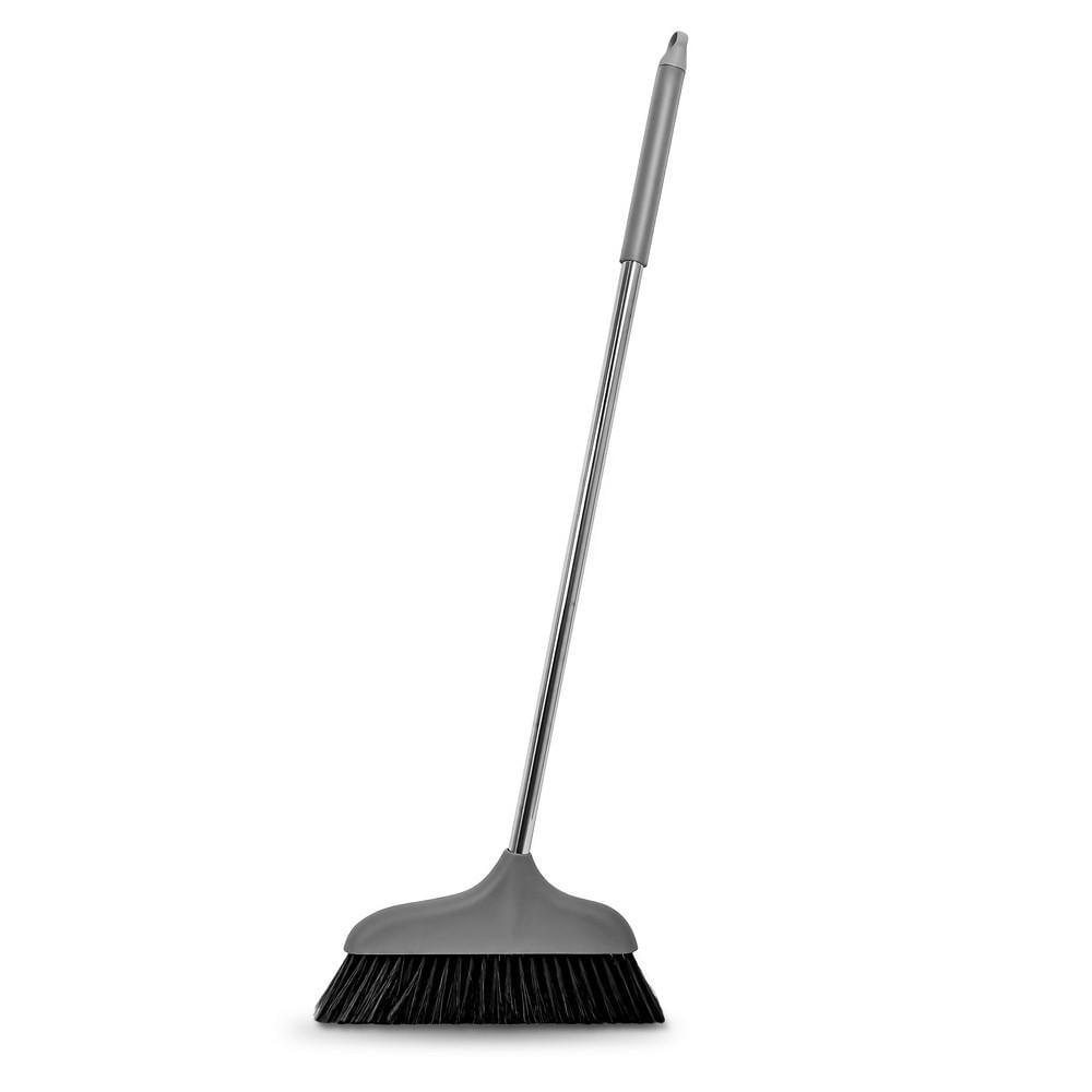 Метла Stenson R94738 с металлической ручкой 116 см Серый (622682)