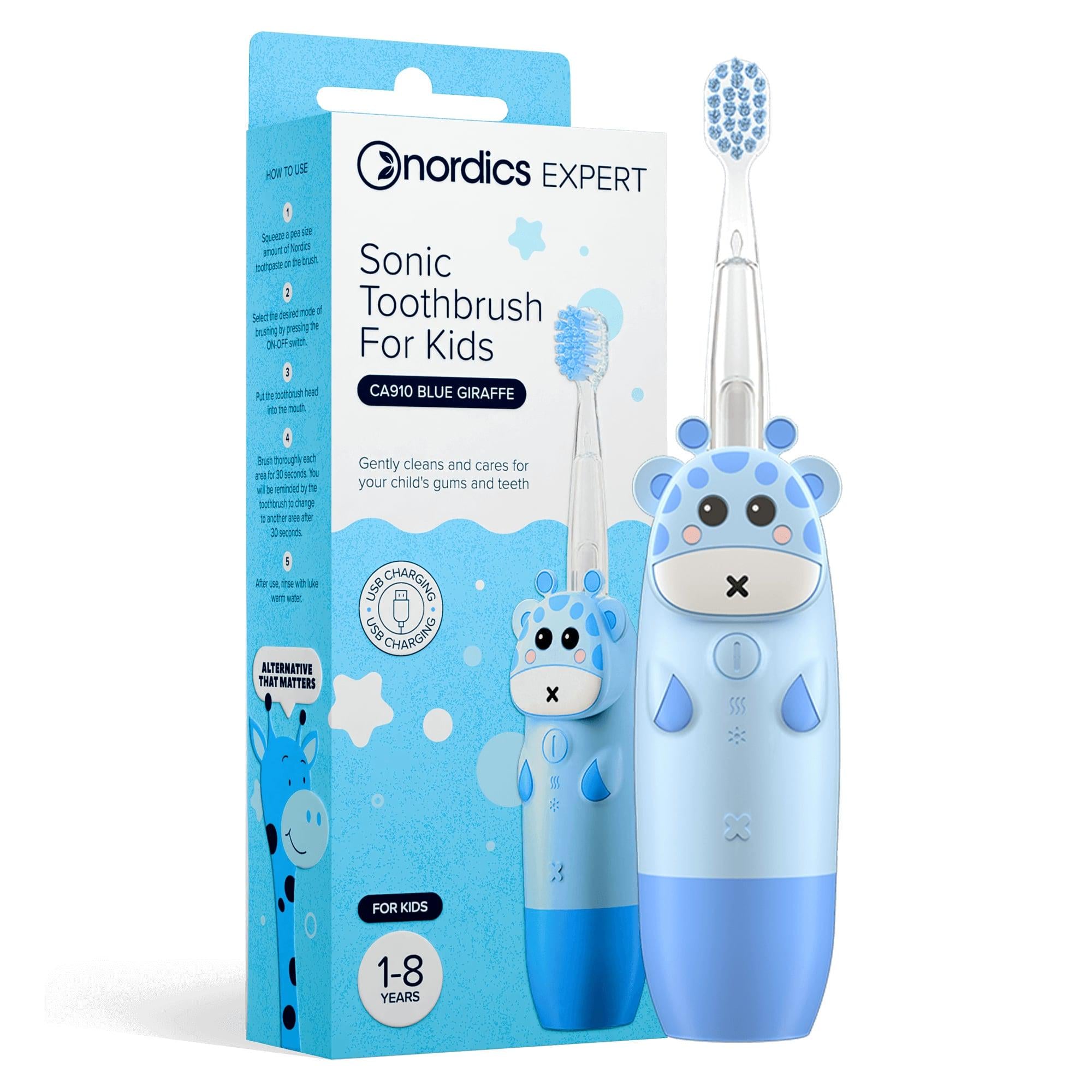 Зубная щетка детская звуковая Nordics CA910 Giraffe14 Голубой (107199)