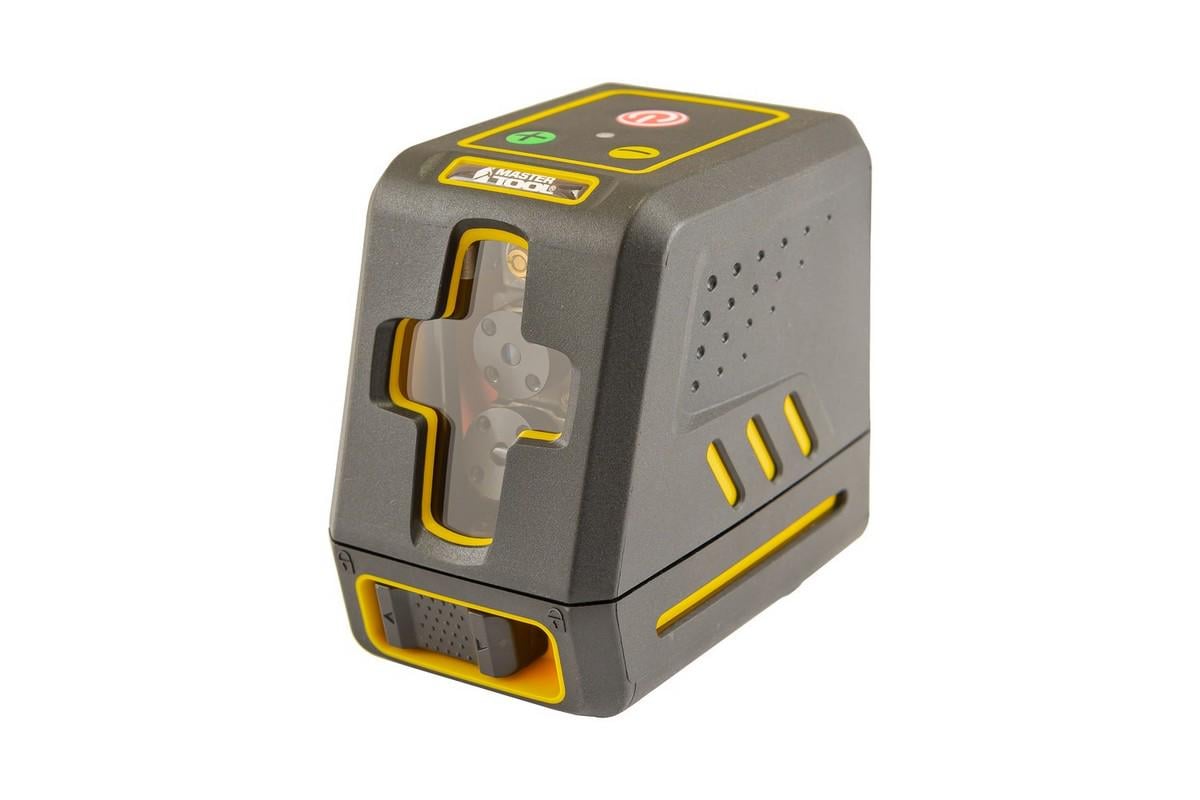 Уровень лазерный MasterTool 15 м ±0.3 мм/м 2 головки H/V/H+V H130°/V130° ±4°/635 нм класс II IP54 ААх4 сумка Red (30-1903)