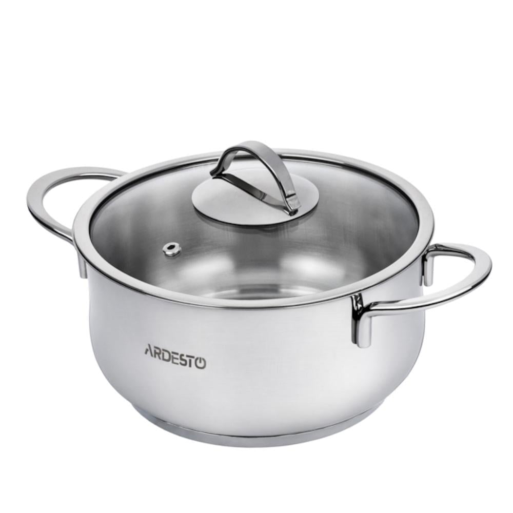 Кастрюля Ardesto MARS из нержавеющей стали 1,8 л Black (AR0718S) Кастрюля Ardesto MARS из нержавеющей стали 1,8 л Black (AR0718S)