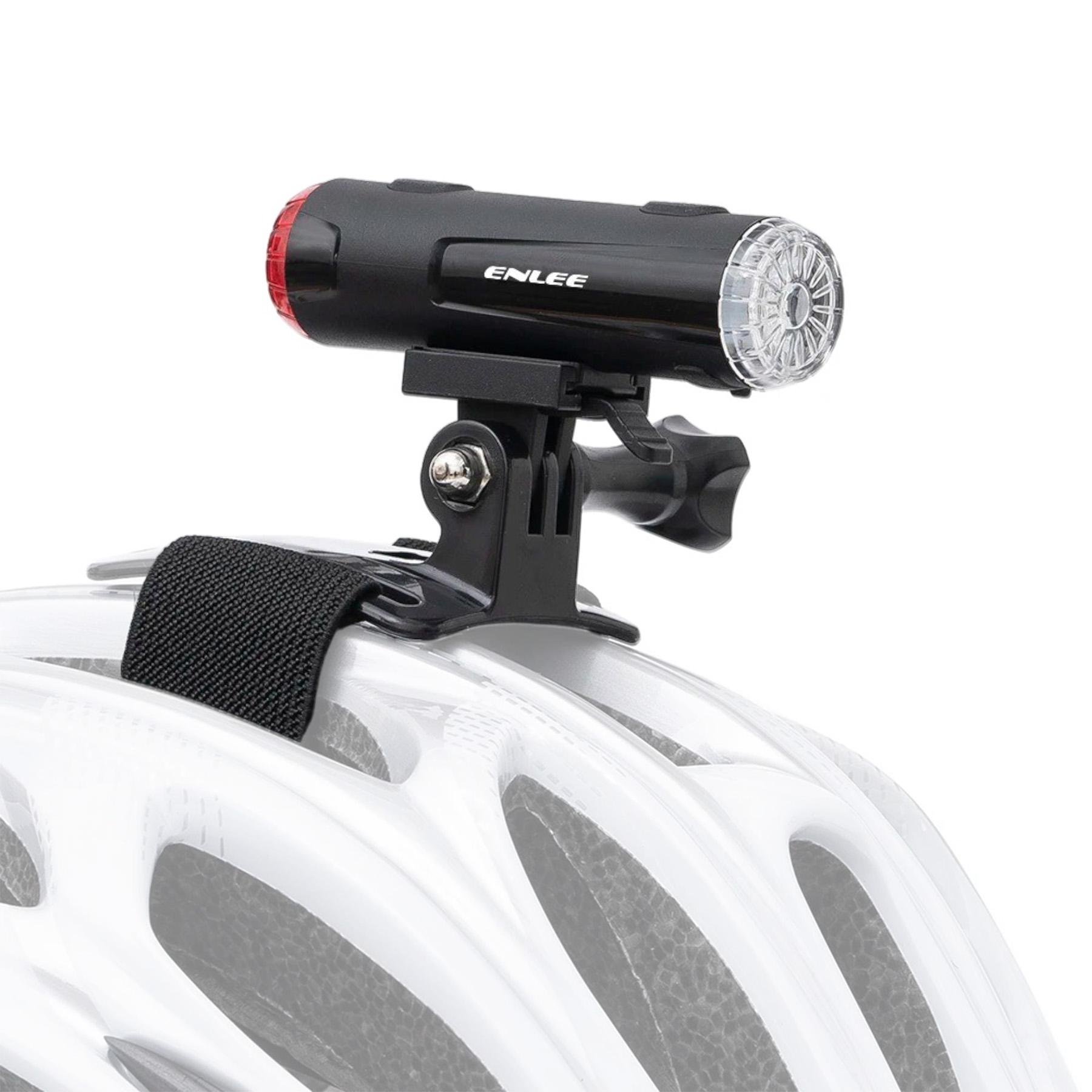 Фонарь передний/задний 2в1 на шлем ENLEE WT-08 Черный (EN-WT08-6725)