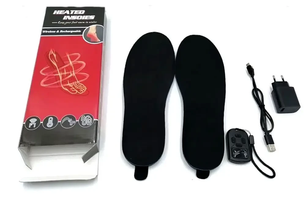 Стельки з подогревом Inkon premium turbo 2600 ortholite led акумулятором на пульте/зарядка 3A L Стельки з подогревом Inkon premium turbo 2600 ortholite led акумулятором на пульте/зарядка 3A L