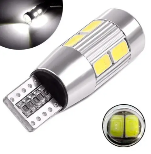 Автомобільні лампи LED комплект з обманкою T10 W5W 10 SMD 5630 Canbus 2 шт. Біле світло (312597) - фото 2 Автомобільні лампи LED комплект з обманкою T10 W5W 10 SMD 5630 Canbus 2 шт. Біле світло (312597) - фото 2