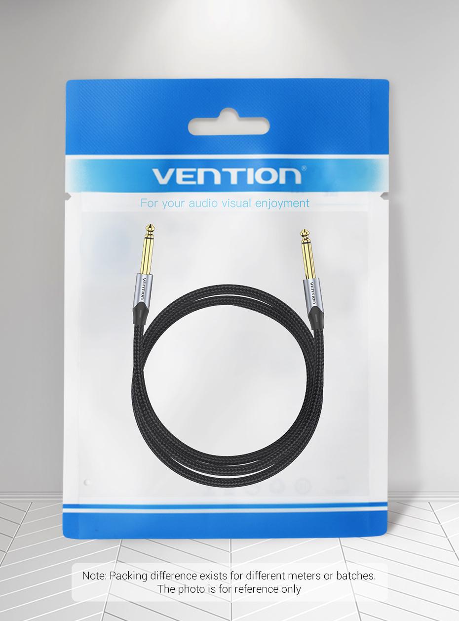 Кабель Vention 6.5 мм Jack-6.5 мм Jack HiFi Аудіо 6.35 мм AUX TS нейлонове обплетення 0,5 м Чорний (BASHD) - фото 13 Кабель Vention 6.5 мм Jack-6.5 мм Jack HiFi Аудіо 6.35 мм AUX TS нейлонове обплетення 0,5 м Чорний (BASHD) - фото 13