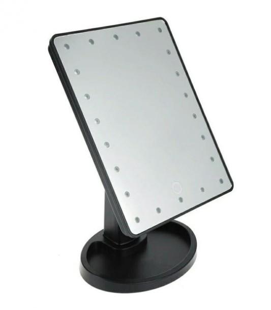 Зеркало для макияжа Magic Makeup Mirror с LED-подсветкой сенсорное Черный - фото 2