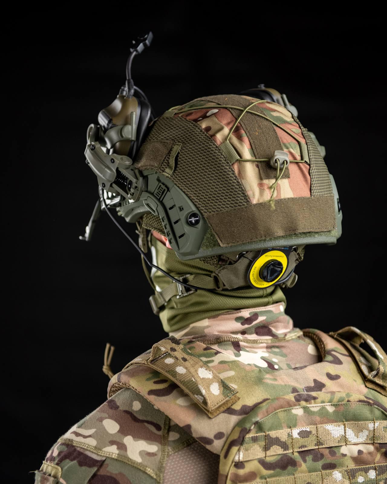 Комплект навушники Earmor M32 з радіо гарнітурою та балістичний шолом FAST Helmet з кавером M/L Multicam (14261695) - фото 2