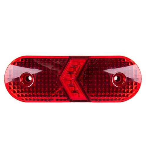 Повторювач габариту овал стрілки 6 LED 12/24 V Red (EK-135 red)