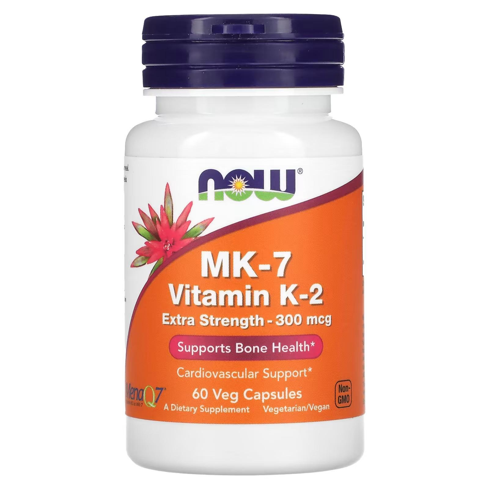 Вітамін К2 Now Foods Vitamin K2 300 мкг 60 кап. (MK7)