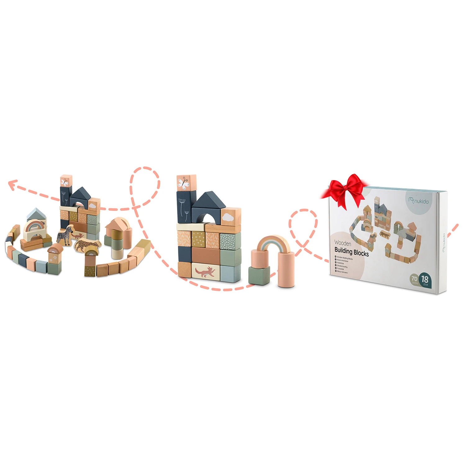 Кубики будівельні Дерев’яні NK-858 Nukido (785800) - фото 5 Кубики будівельні Дерев’яні NK-858 Nukido (785800) - фото 5