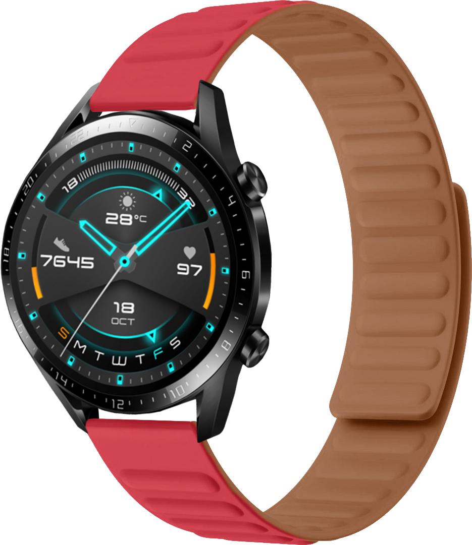 Ремешок Magneter для Huawei Watch GT 2 46 мм Red (26638-2D) Ремешок Magneter для Huawei Watch GT 2 46 мм Red (26638-2D)