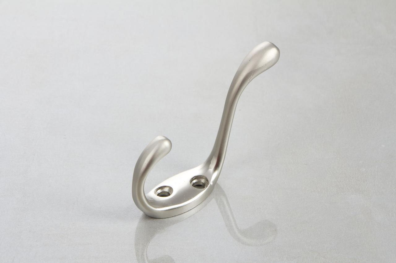 Крючок мебельный двойной GTV MALAGA B0 Сатин (WA-MALAG-B0-02)