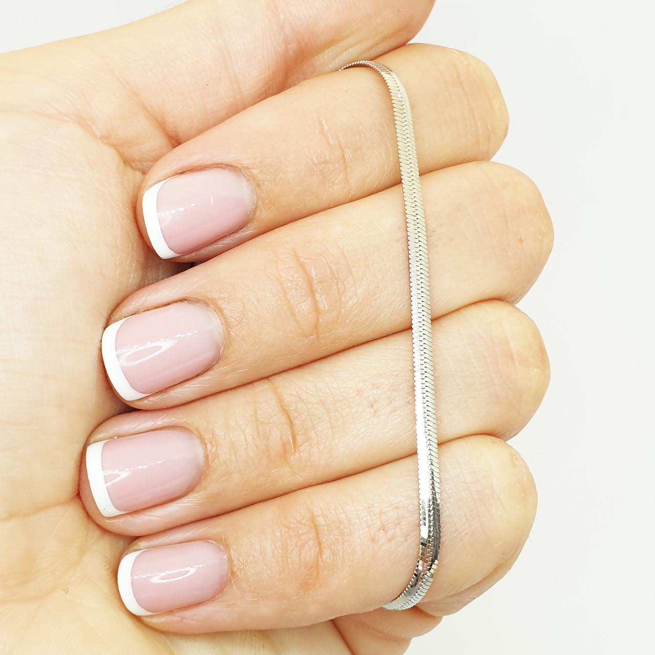 Браслет серебряный Снейк плоский р. 18 2,93 г