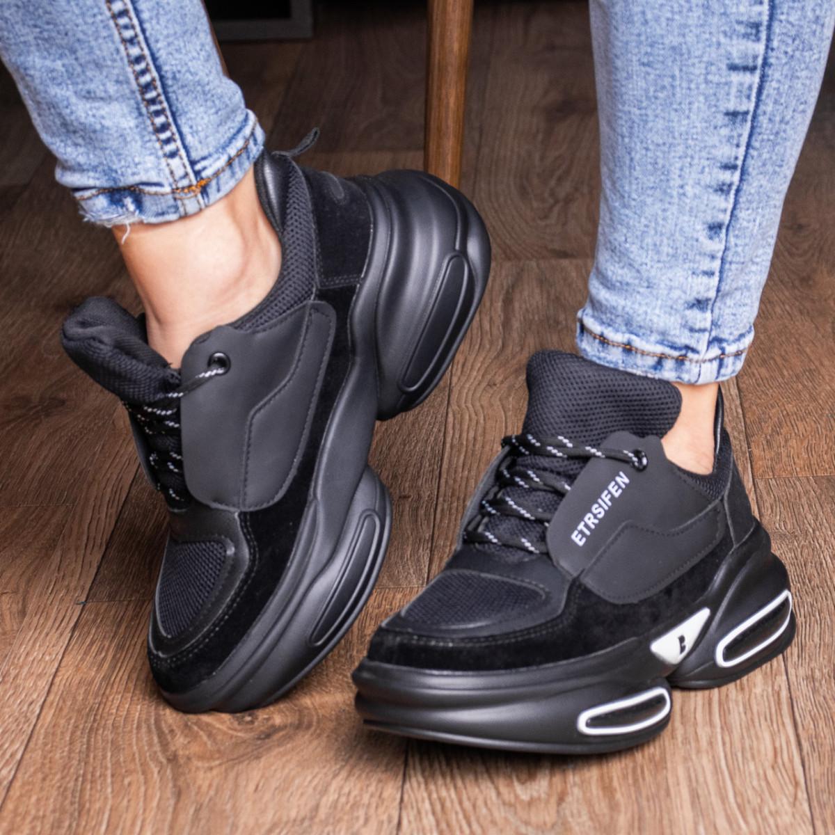 Кроссовки женские Fashion р. 36 23 см Черный (2802)