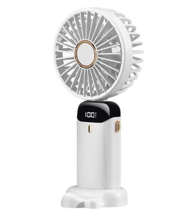 Вентилятор ручной складной аккумуляторный Mini Fan TP-01 с регулировкой скорости/пластиковый/на присоске (35973459)