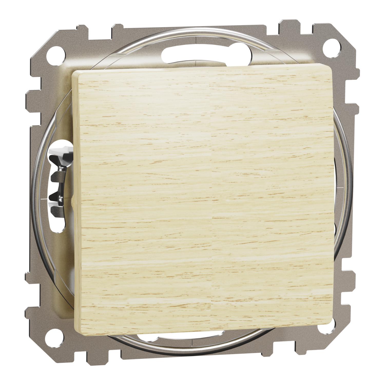 Переключатель одноклавишный Schneider Electric Sedna Design & Element Береза (SDD180106)