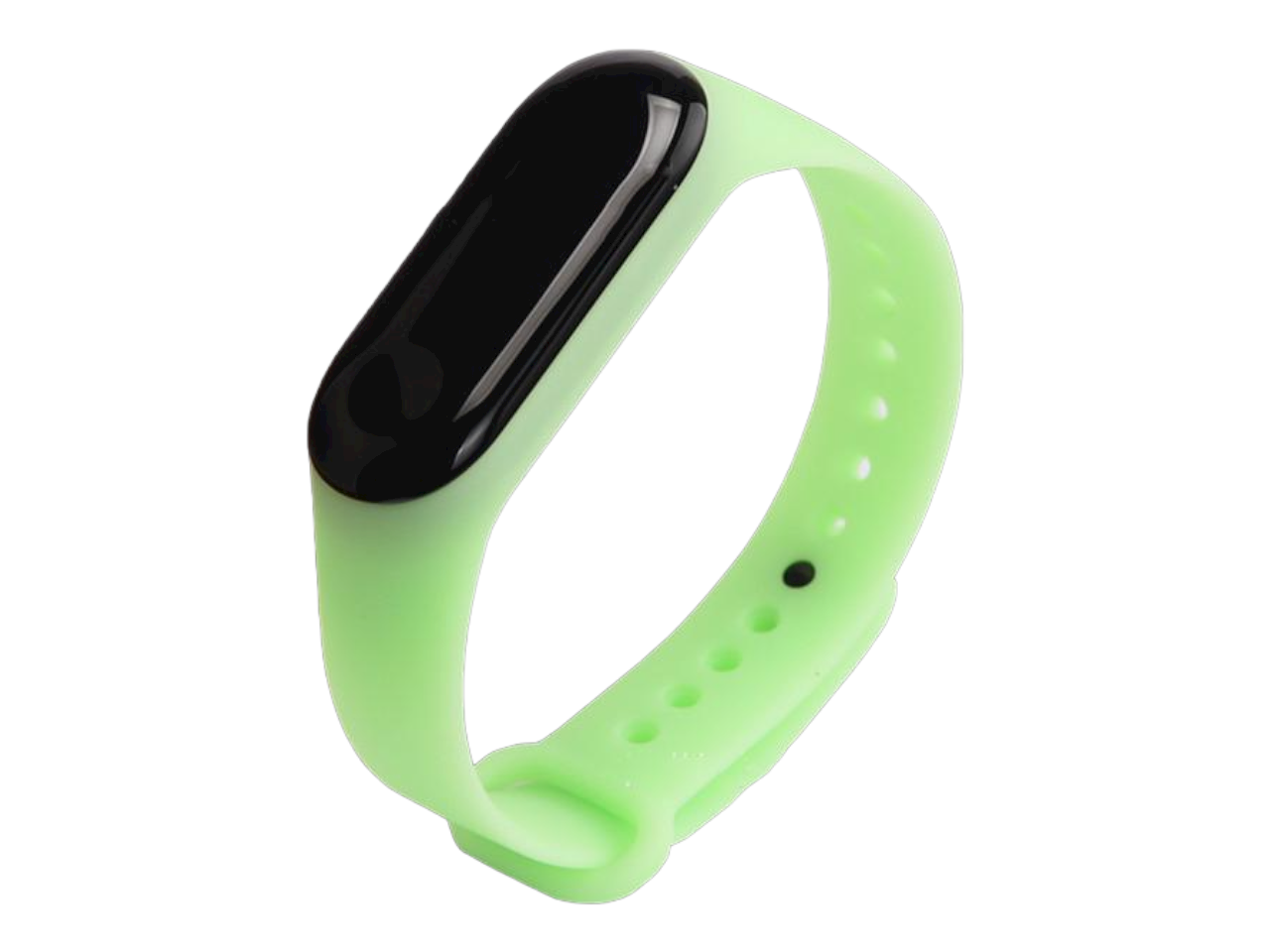 Ремешок MRK Светящийся для фитнес браслета Xiaomi Mi Band 4/3 силиконовый Зеленый