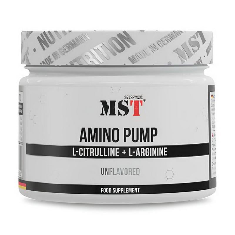 Памп-комплекс MST Amino Pump без кофеїну з цитруліном і аргініном 300 г Без смаку