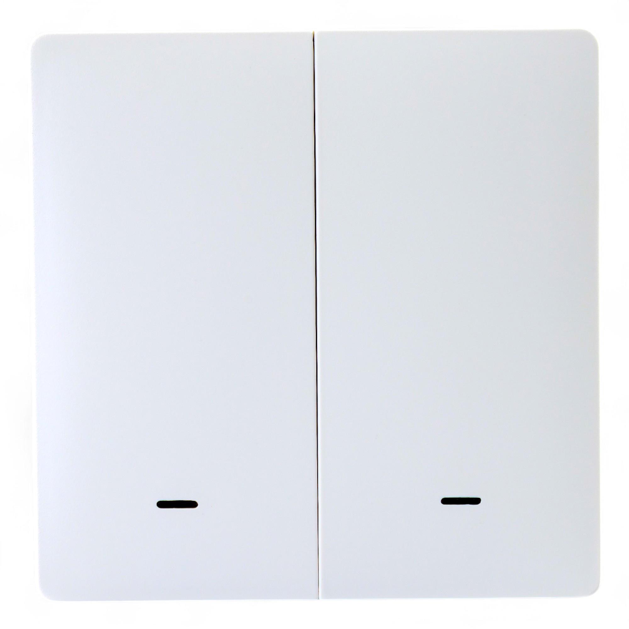 Умная клавишная кнопка-выключатель Tervix Pro Line ZigBee Push Button 2 клавиша (TRV-433021)
