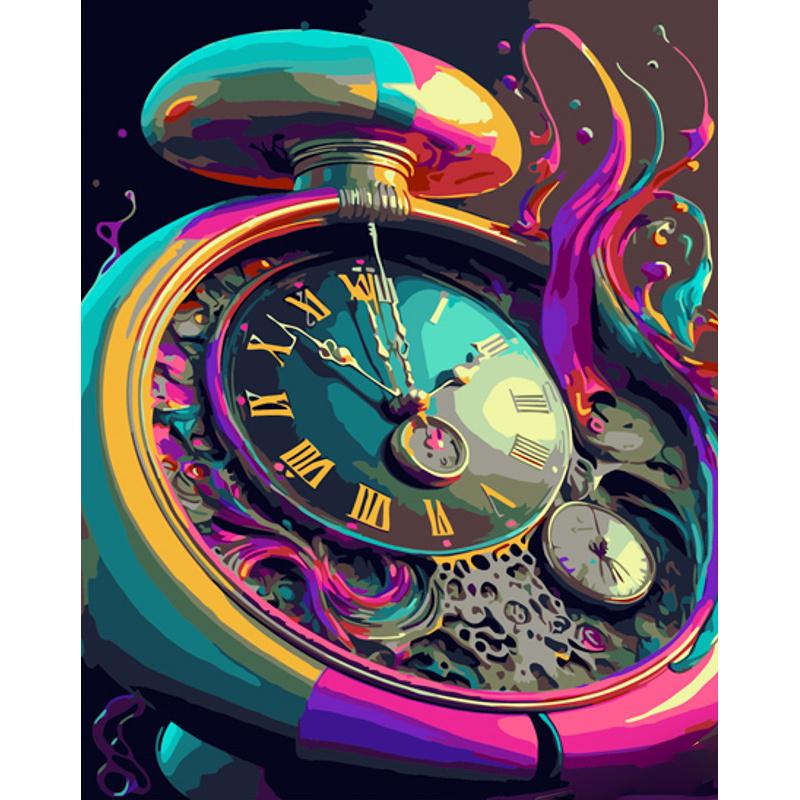 Картина по номерам Strateg Премиум Разноцветность времени 40х50 см (GS954)