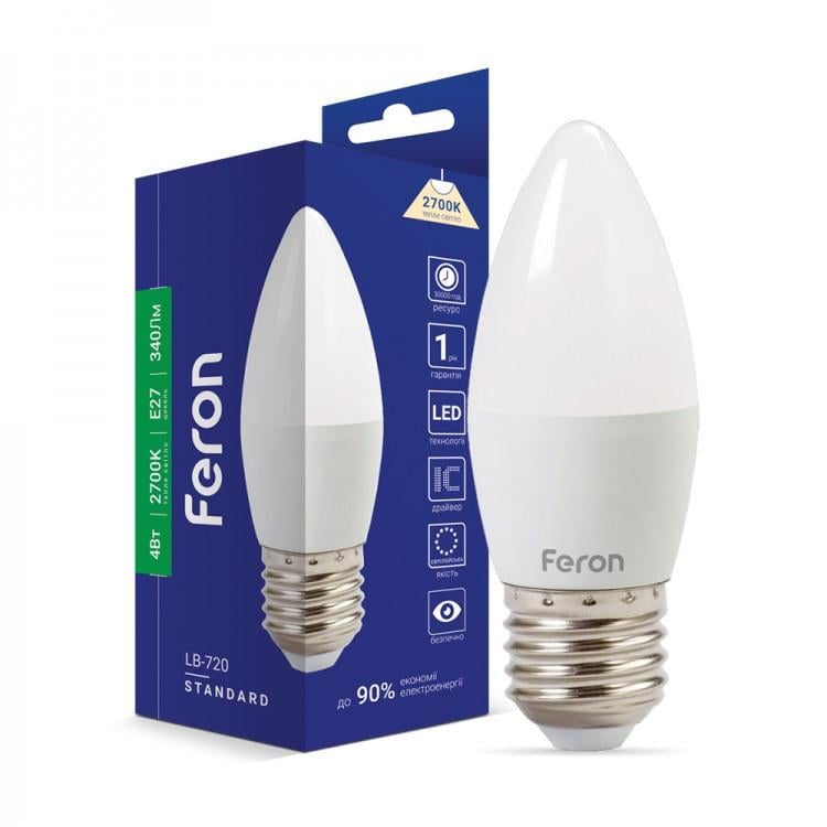 Лампа світлодіодна Feron Econom Light 4W E27 2700K lb-720 (10943979)