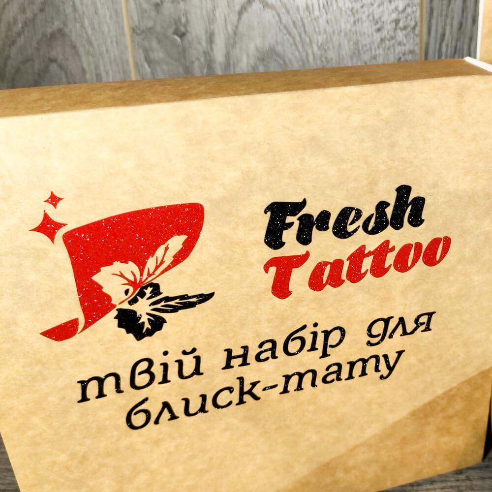 Набор трафаретов для боди-дизайна Fresh Tattoo Весна мини коробка (gift-set-spring-mini-brown) - фото 4