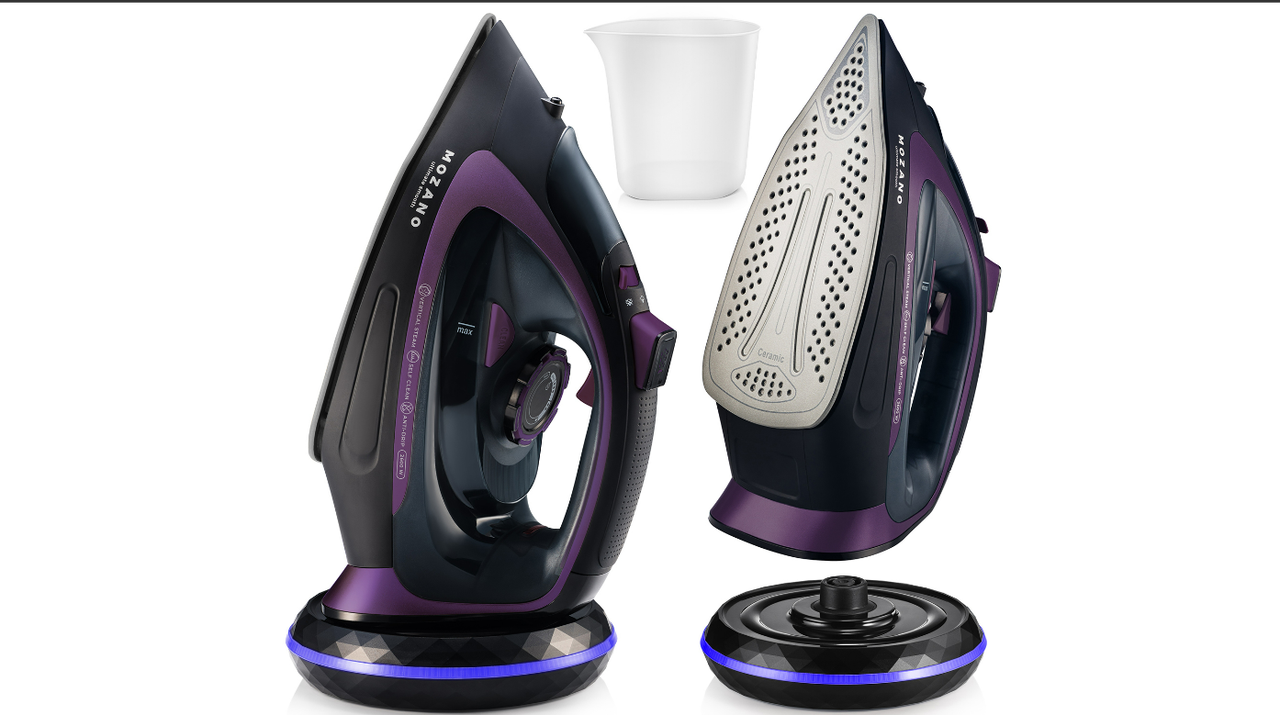 Утюг беспроводной Mozano Ultimate Smooth с системой самоочистки 2600 Вт (1896413077) - фото 3 Утюг беспроводной Mozano Ultimate Smooth с системой самоочистки 2600 Вт (1896413077) - фото 3